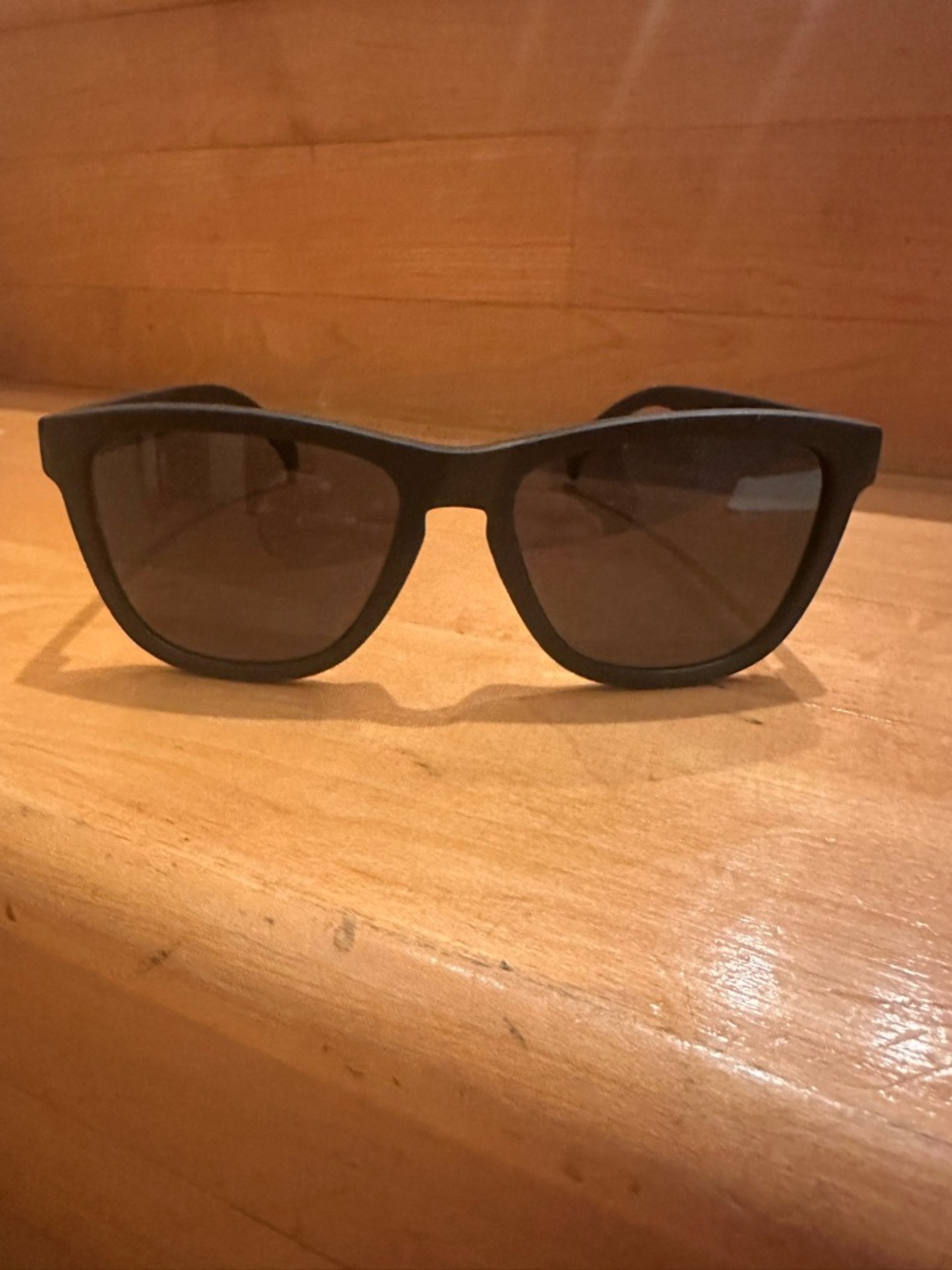 Goodr Polarized Matte Black Wayfarer Sunglasses